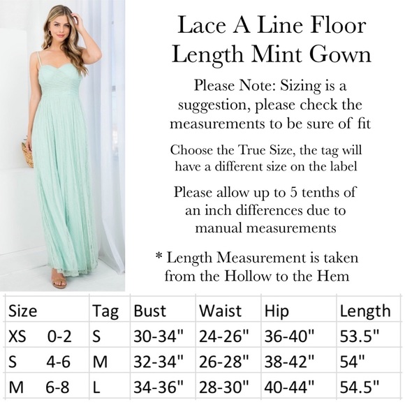 Stunning Lace A Line Spaghetti Straps Floor Length Mint Gown - Picture 16 of 16